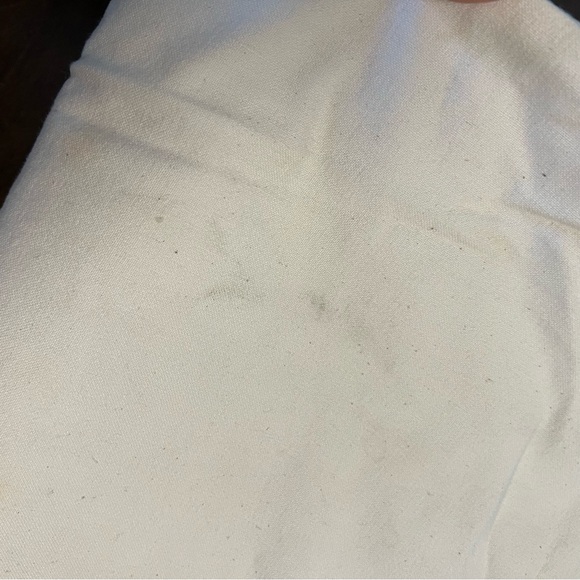 Pottery Barn Neutral Tan 100% Cotton Canvas Drawstring Laundry Bag Dorm Large - Picture 9 of 11